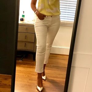 White cropped jeans Size 4